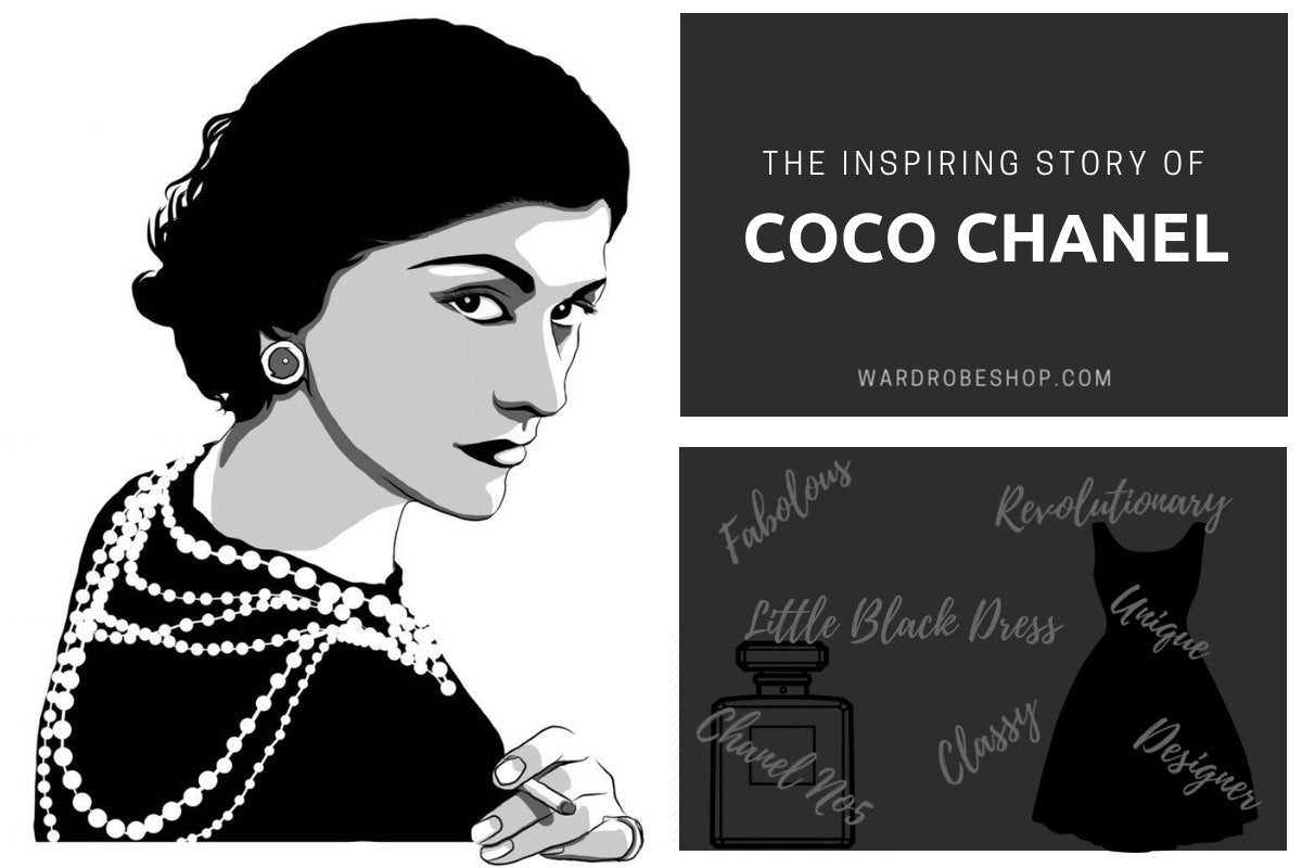 illustration coco chanel dress