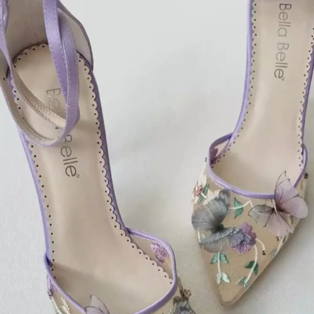 Eve Garden Party Heels in Lavender