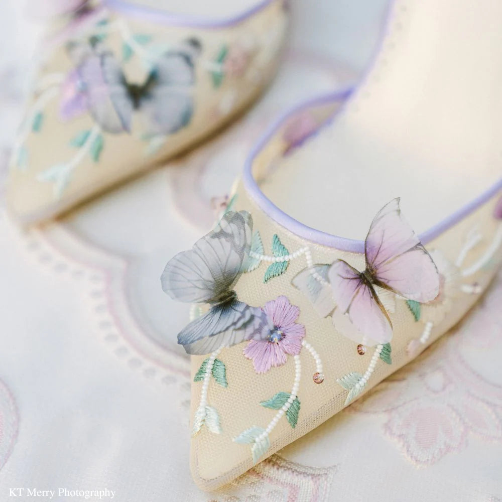 Eve Garden Party Heels in Lavender