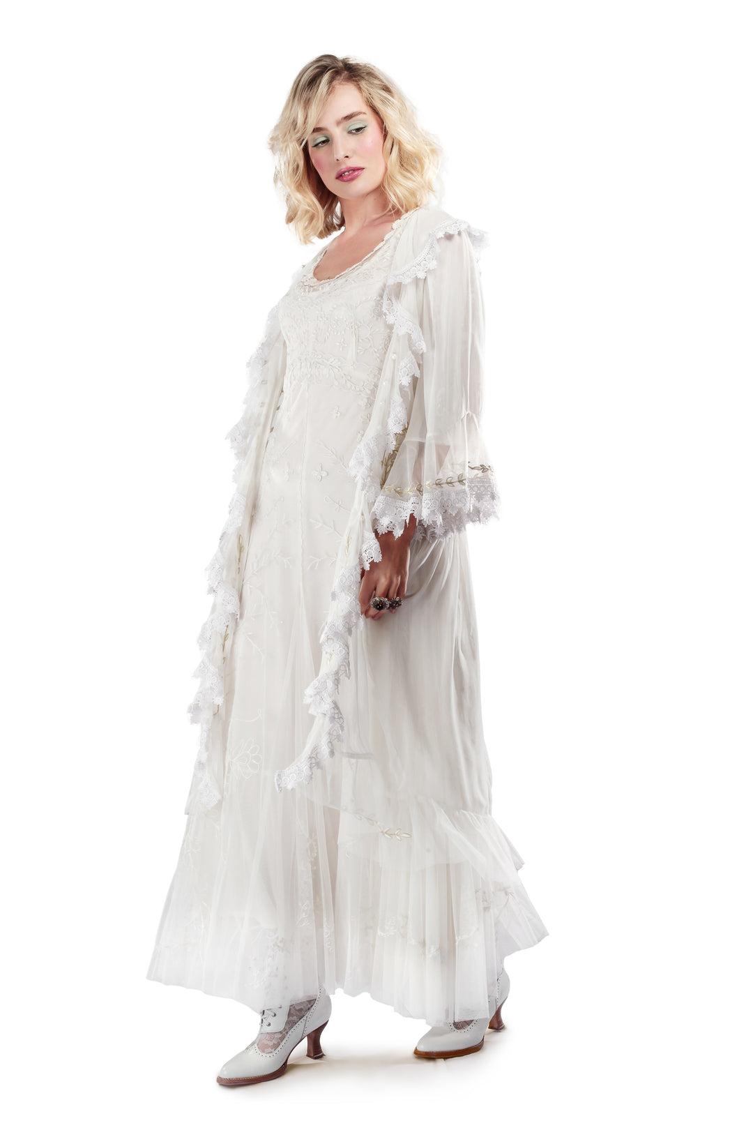 Seraphina Western Style Duster in Ivory by Nataya