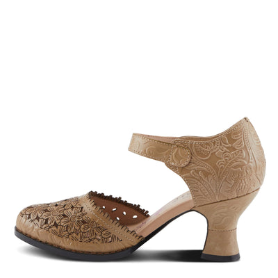 Visionary Ankle Strap Shoe in Beige