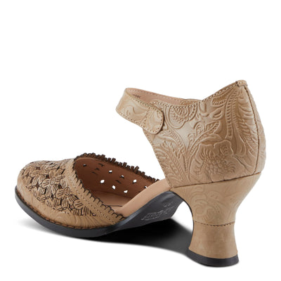 Visionary Ankle Strap Shoe in Beige