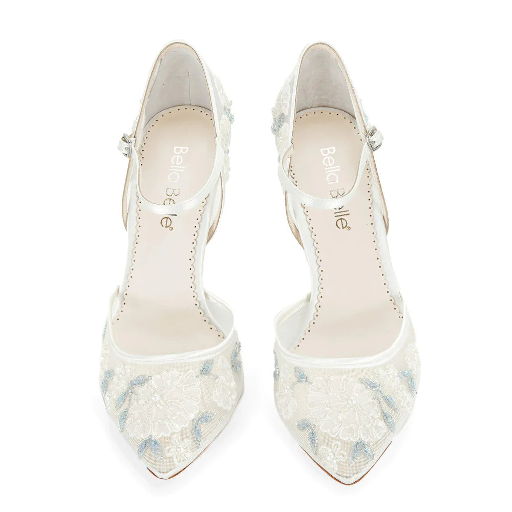 Viola 1920s Wedding Shoes in Ivory