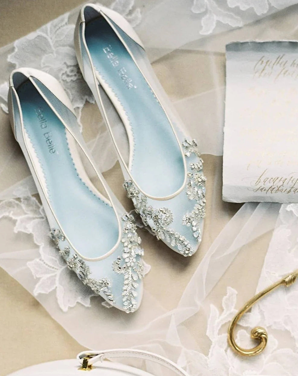 Willow Vintage Inspired Bridal Flats in Ivory