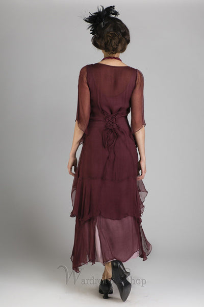 Great Gatsby Party Dress in Garnet by Nataya - SOLD OUT