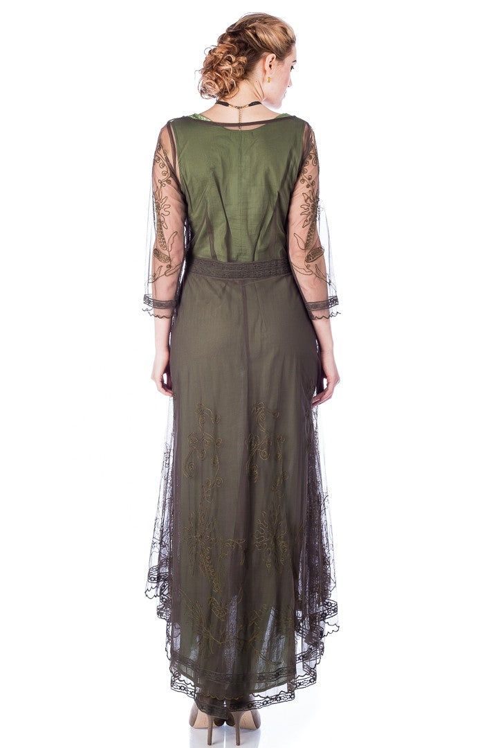 Downton Abbey Tea Party Gown 40163 in Emerald by Nataya