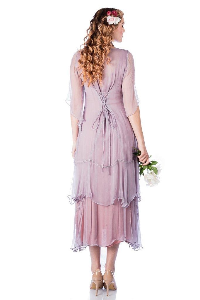 10709 Great Gatsby Party Dress in Mauve by Nataya