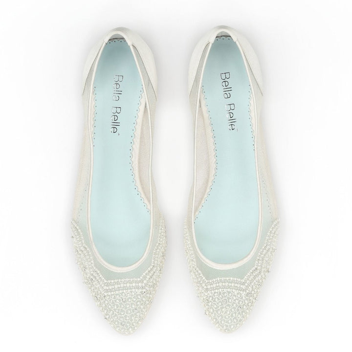 Hailey Vintage Inspired Bridal Flats - SOLD OUT