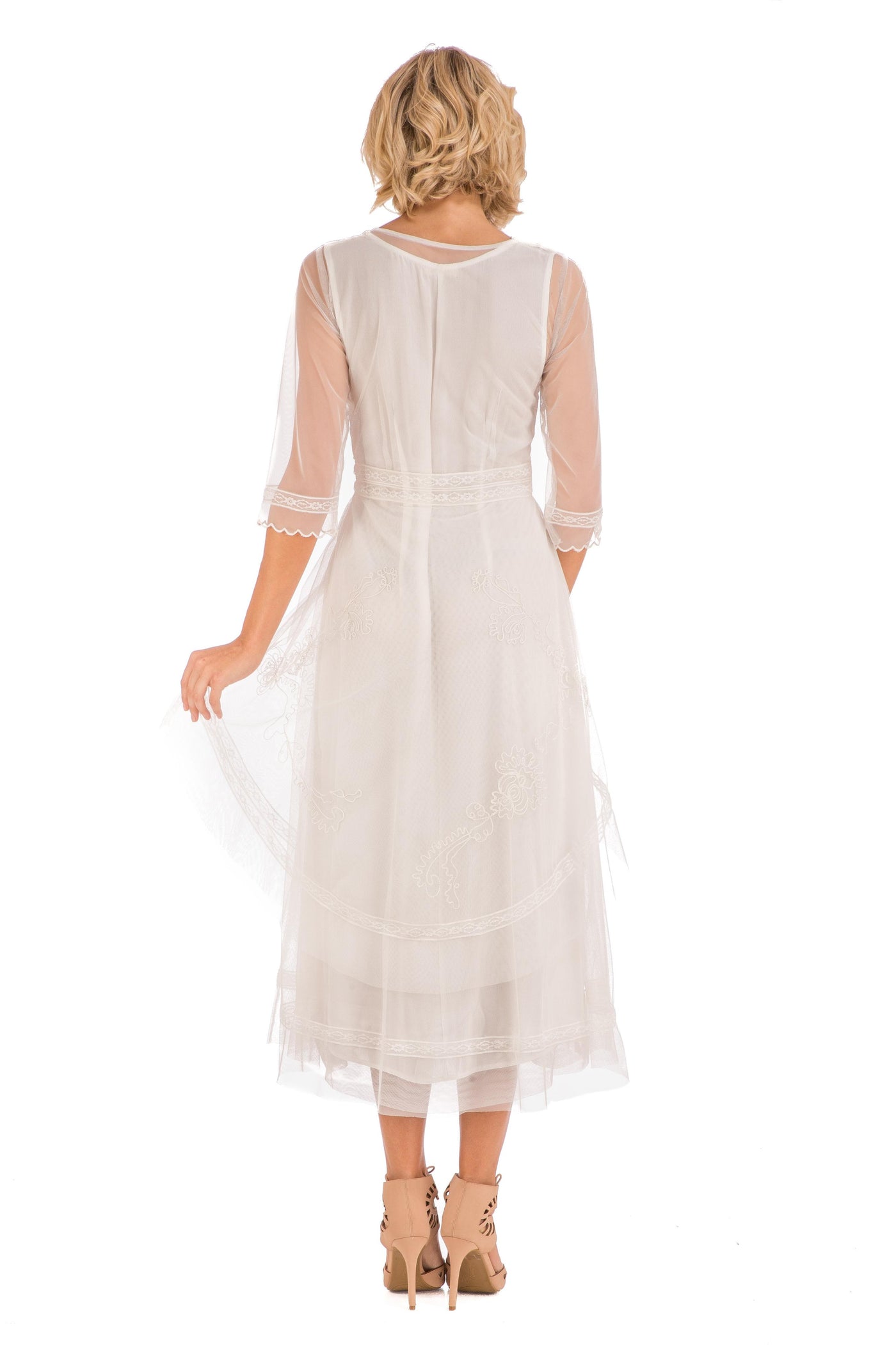 Mary Darling CL-163 Dress in Ivory by Nataya – WardrobeShop