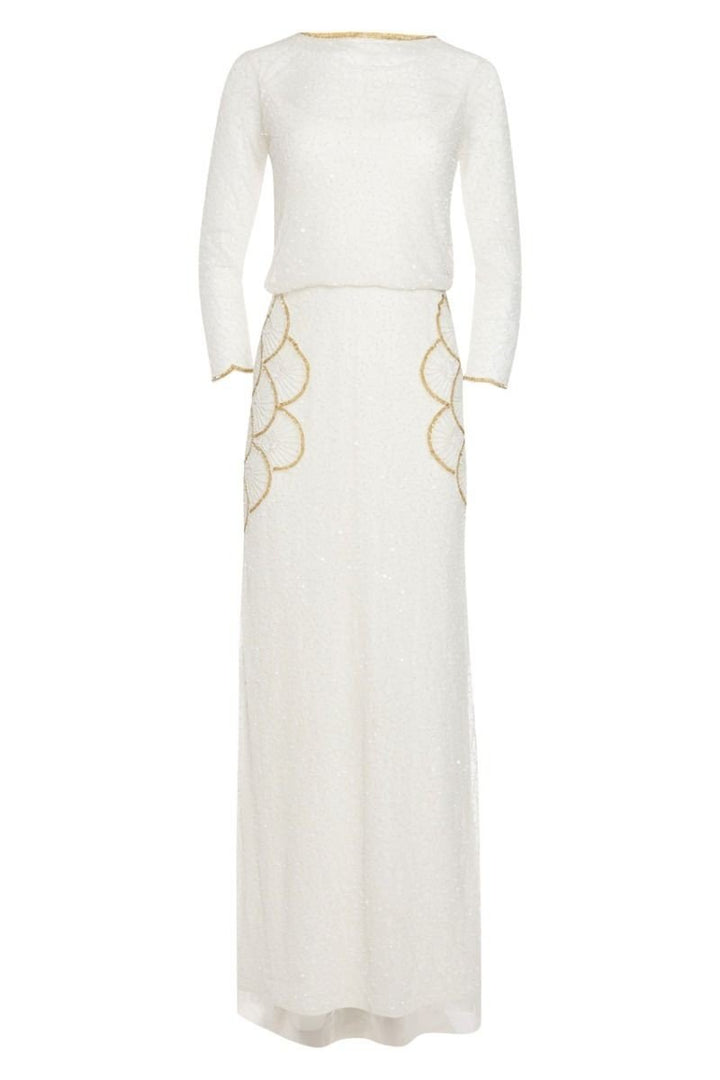 Great Gatsby Wedding Gown in White Gold - SOLD OUT