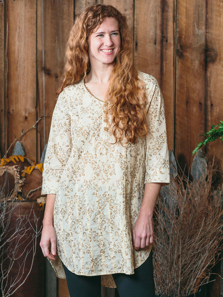 Halcyon Tunic in Ecru Gold | April Cornell - SOLD OUT