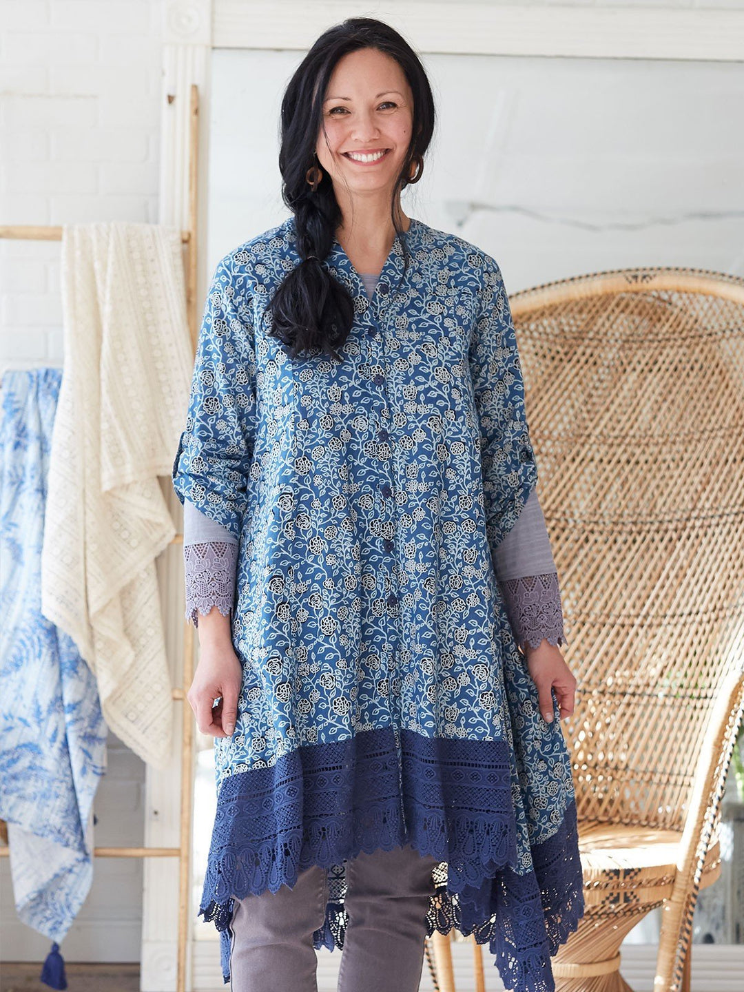 Ingalls Tunic in Indigo | April Cornell - SOLD OUT