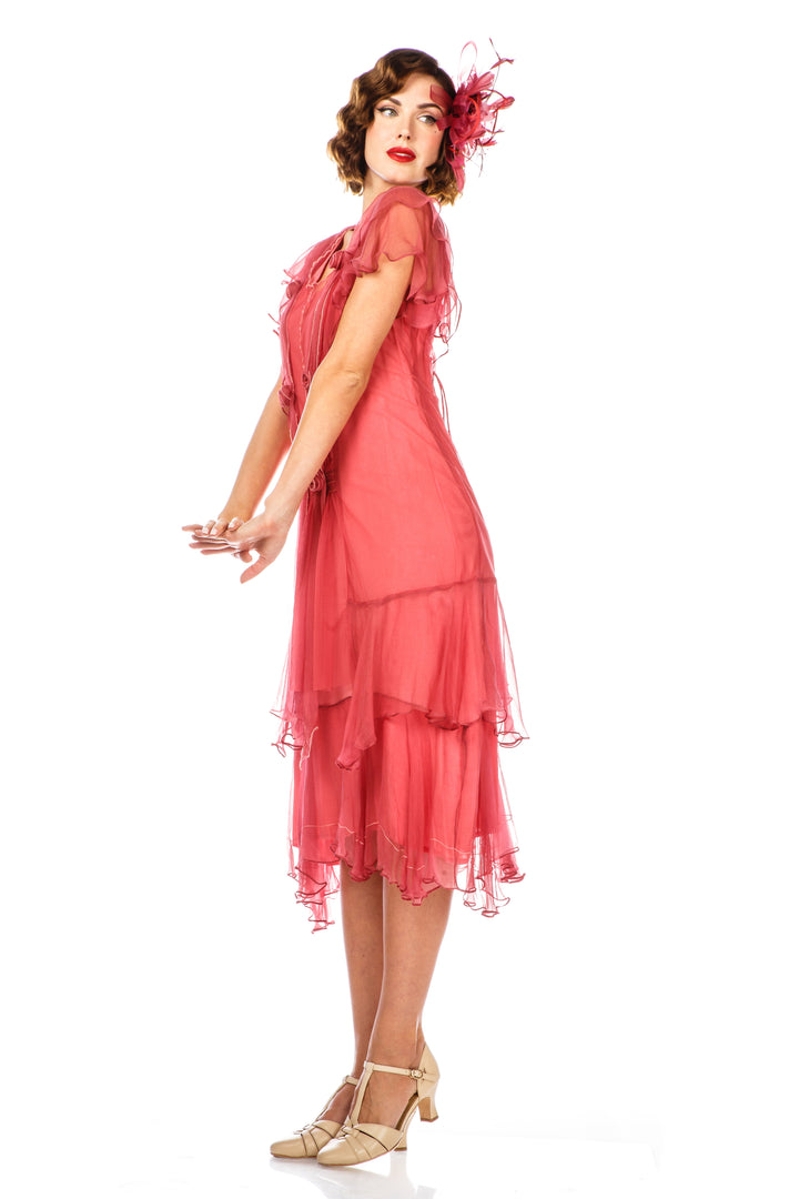 1920s Style Dress 40833 in Rose by Nataya