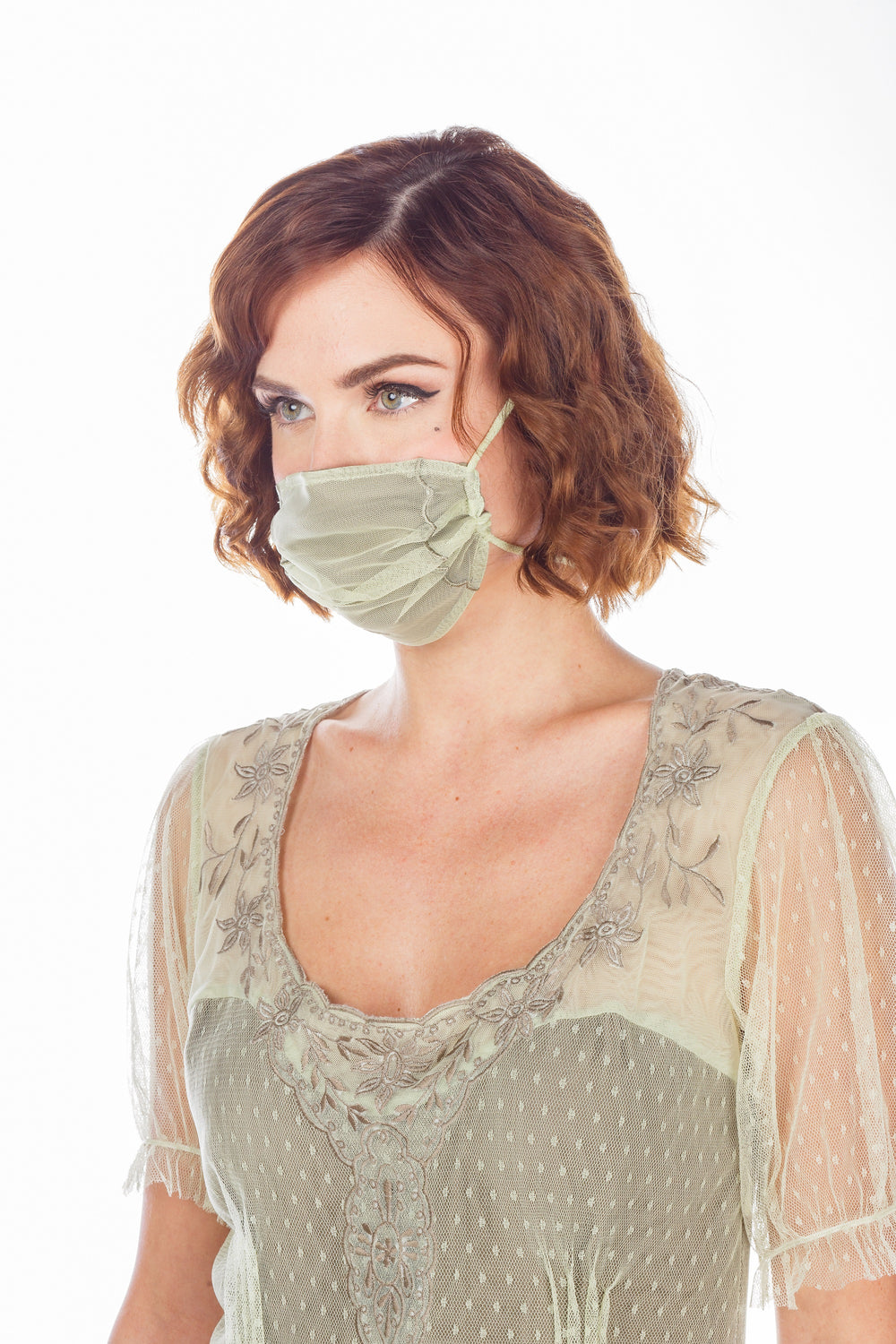 Breathable Dressy Face Mask in Mint by Nataya