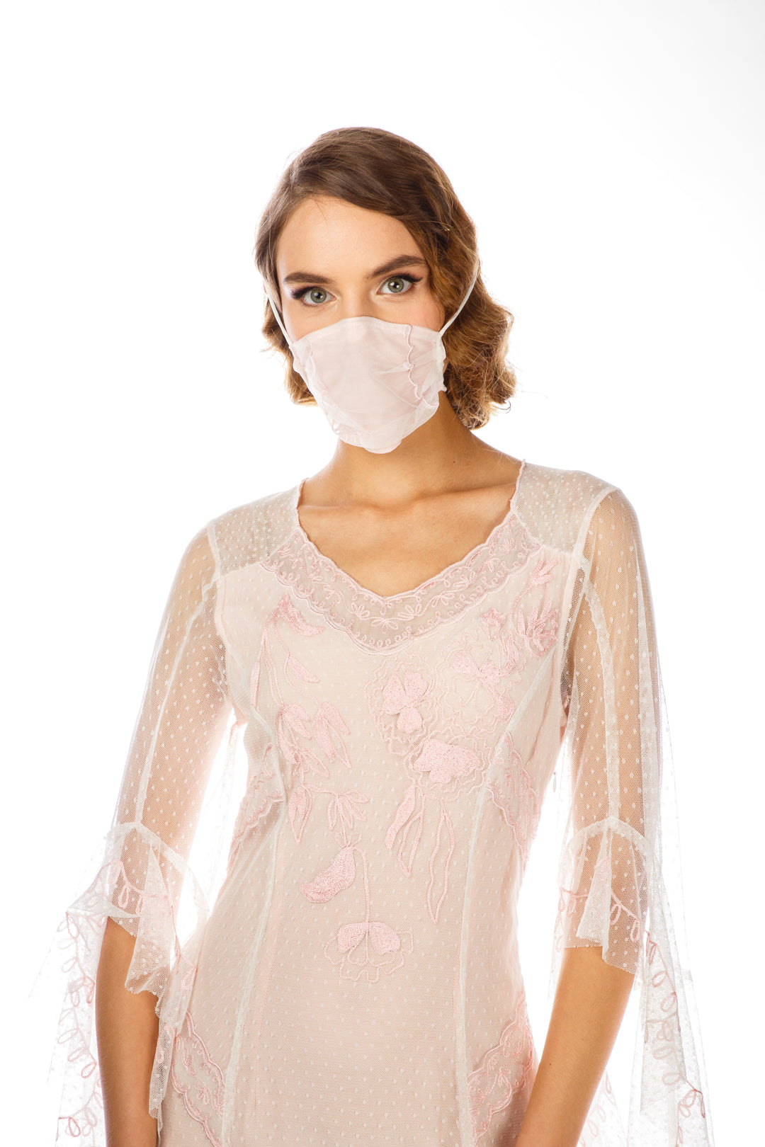 Breathable Dressy Face Mask in Ivory by Nataya