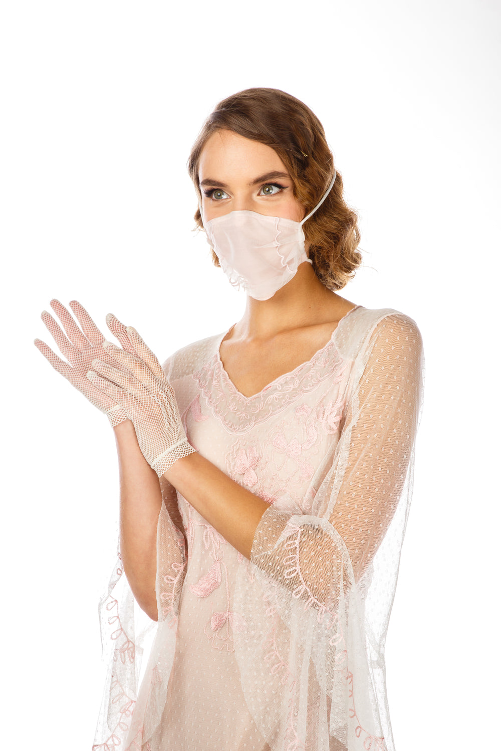 Breathable Dressy Face Mask in Ivory by Nataya