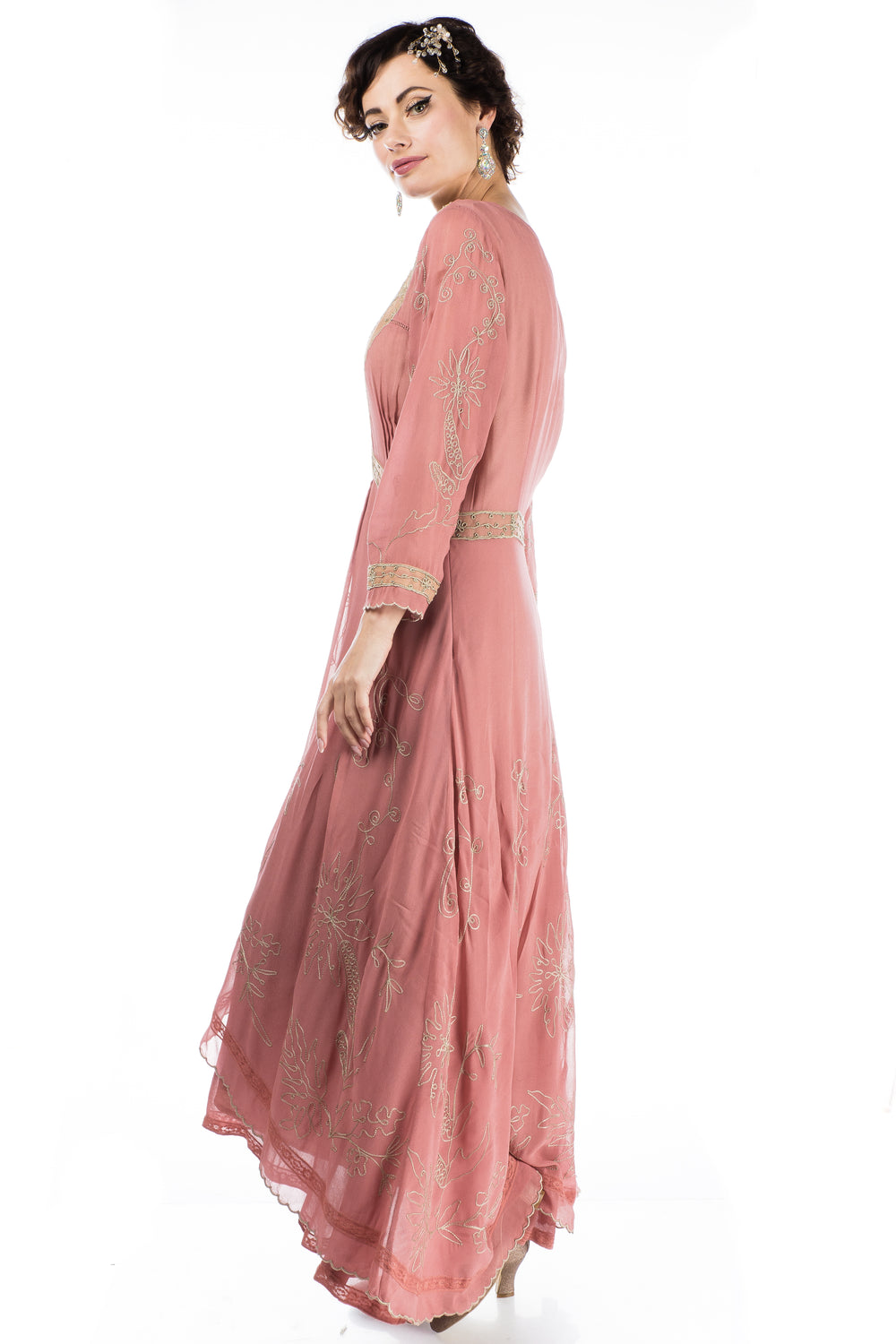 Edith-Downton-Abbey-Inspired-Dress-in-Pink-Beige-by-Nataya-side